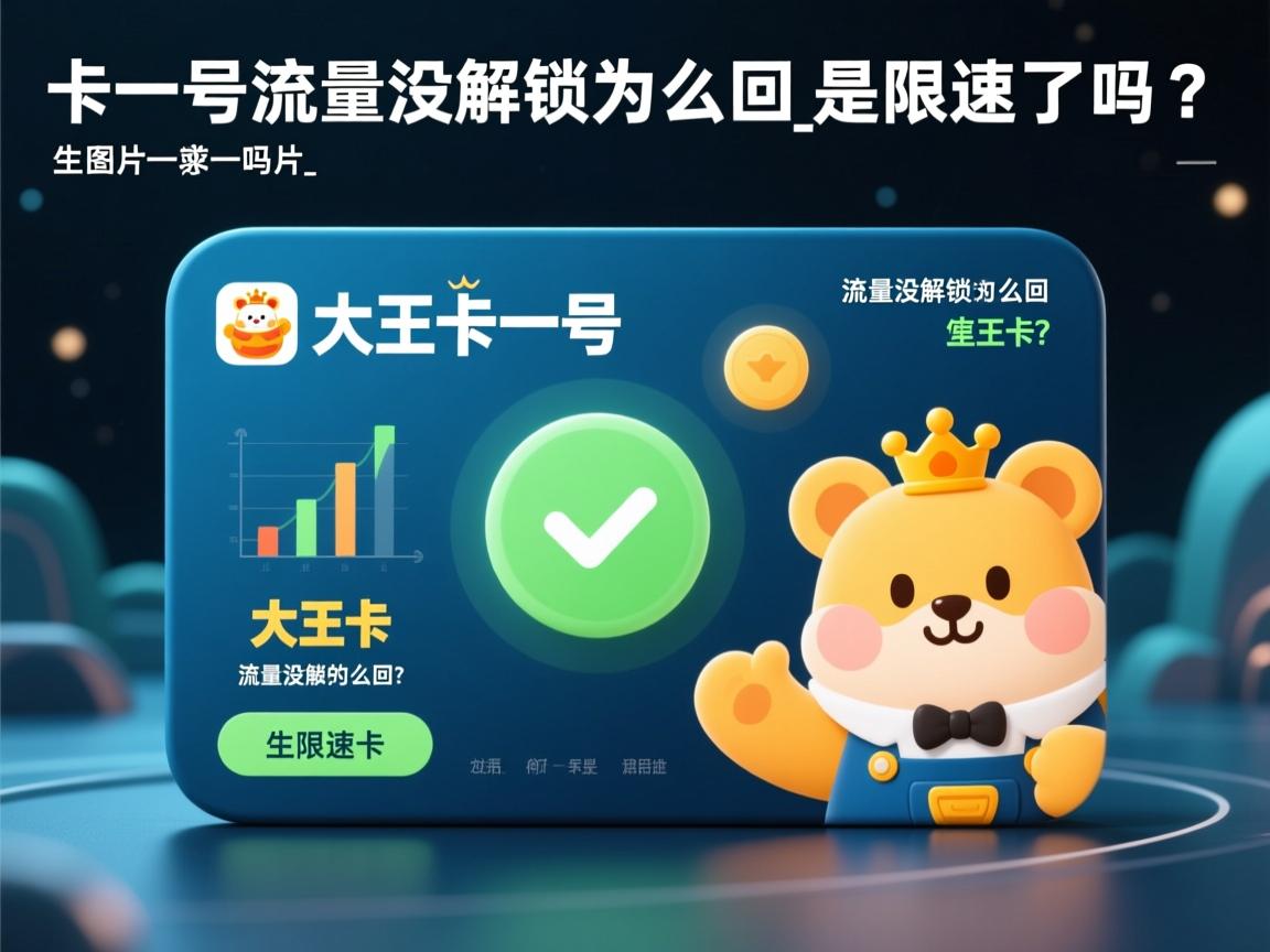 大王卡一号流量没解锁怎么回事_是限速了吗? 大王卡一号流量没解锁怎么回事_是限速了吗?