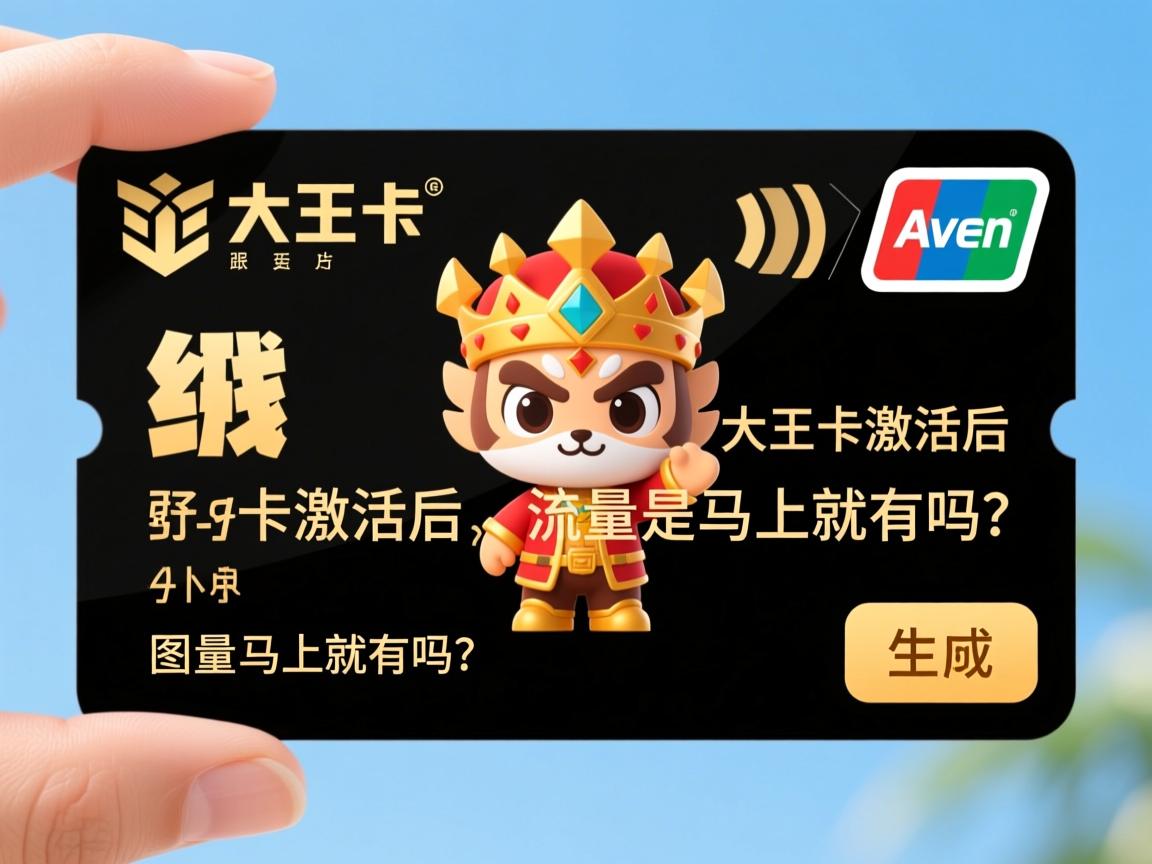 大王卡激活后，流量是马上就有吗？