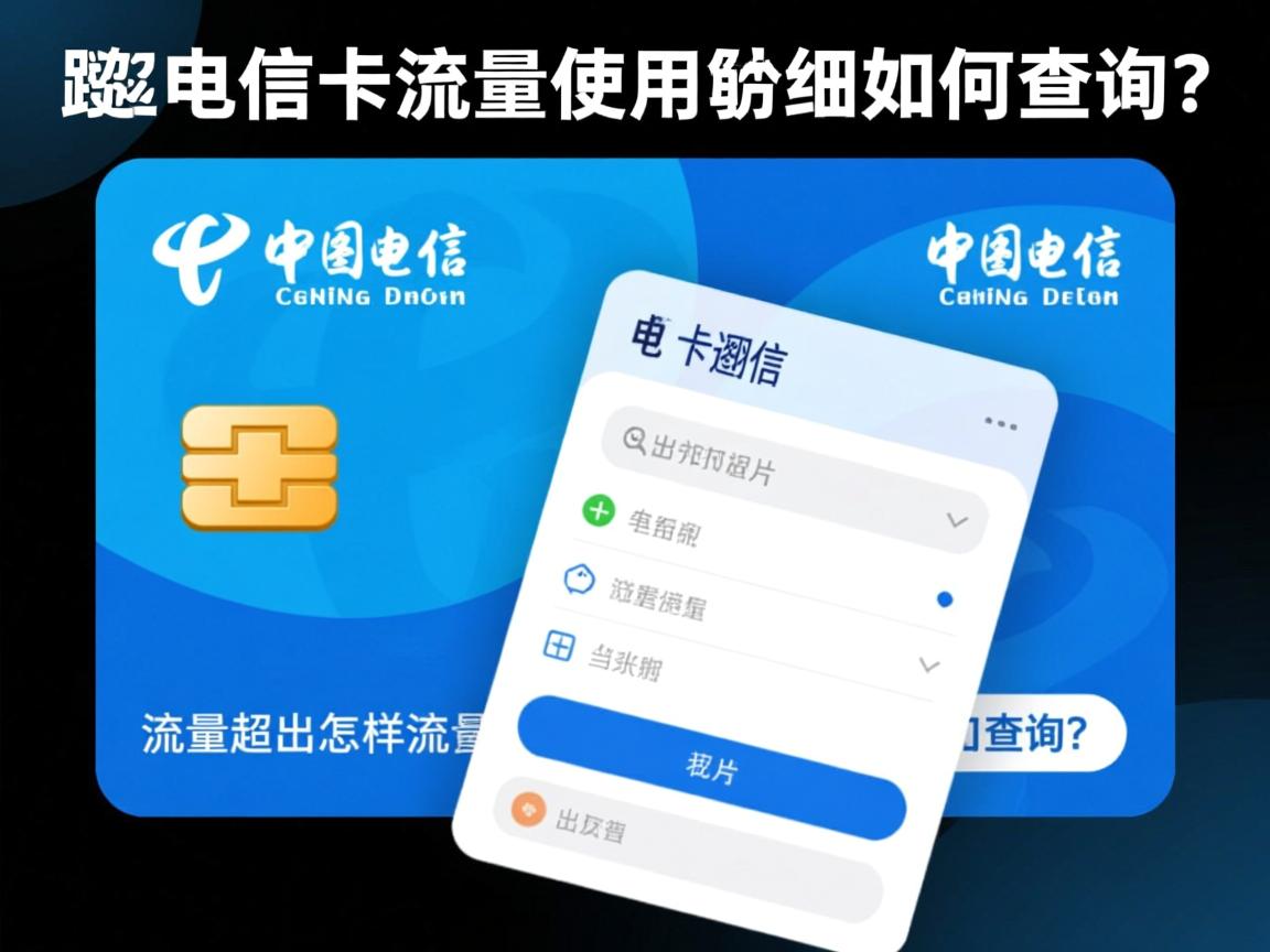 查电信卡流量使用明细如何查询？流量超出怎样及时发现避免扣费？