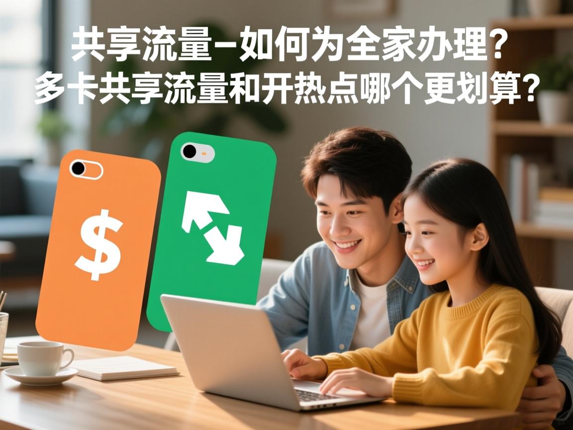 多卡共享流量_如何为全家办理？多卡共享流量和开热点哪个更划算？