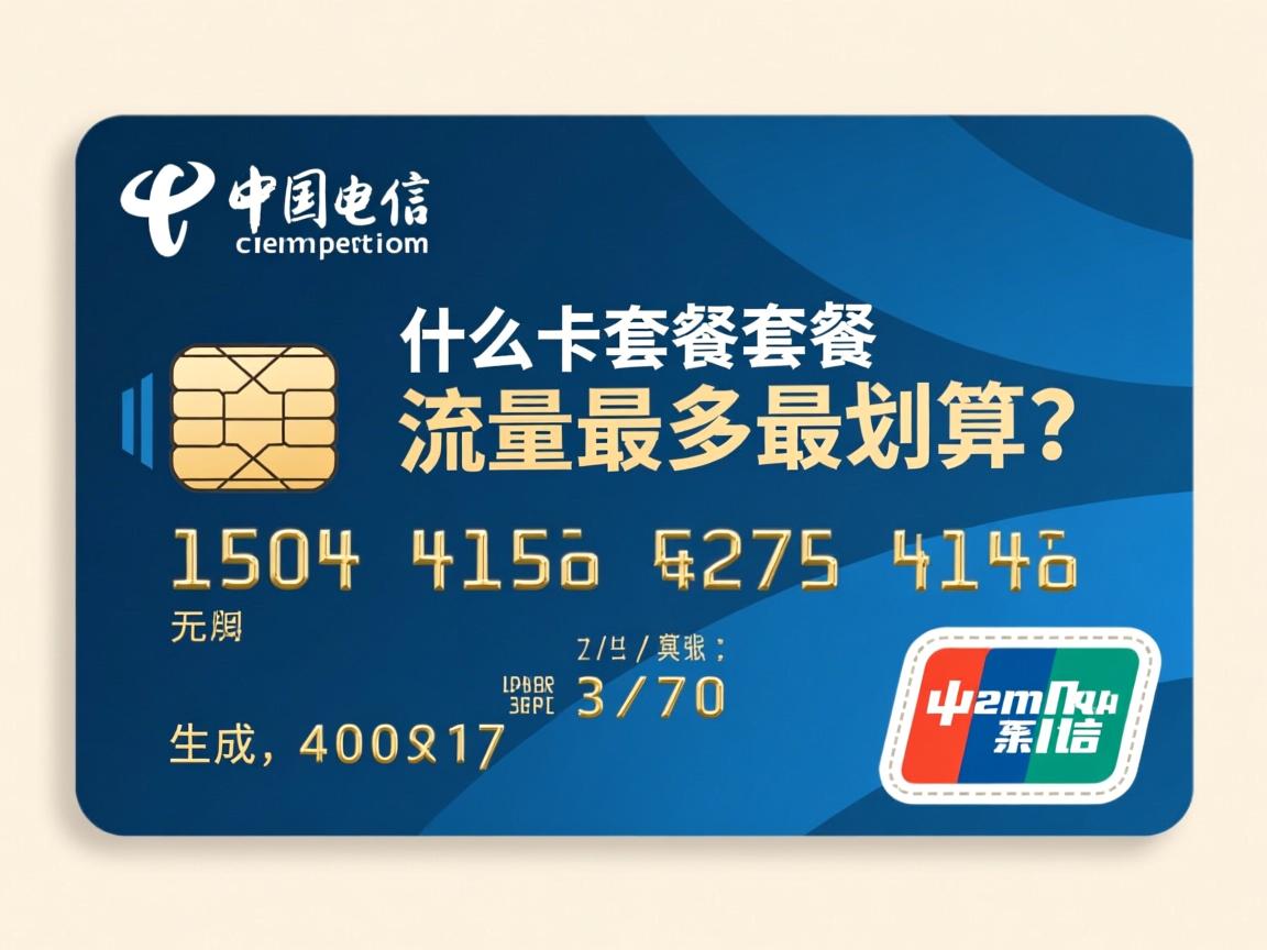 电信卡什么套餐流量最多最划算?