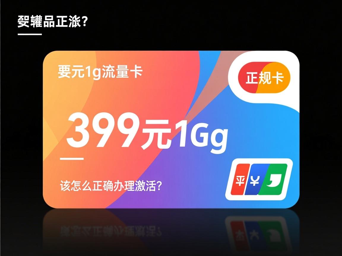 39元1g流量卡是正规卡吗,在哪里能买到,又该怎么正确办理激活?