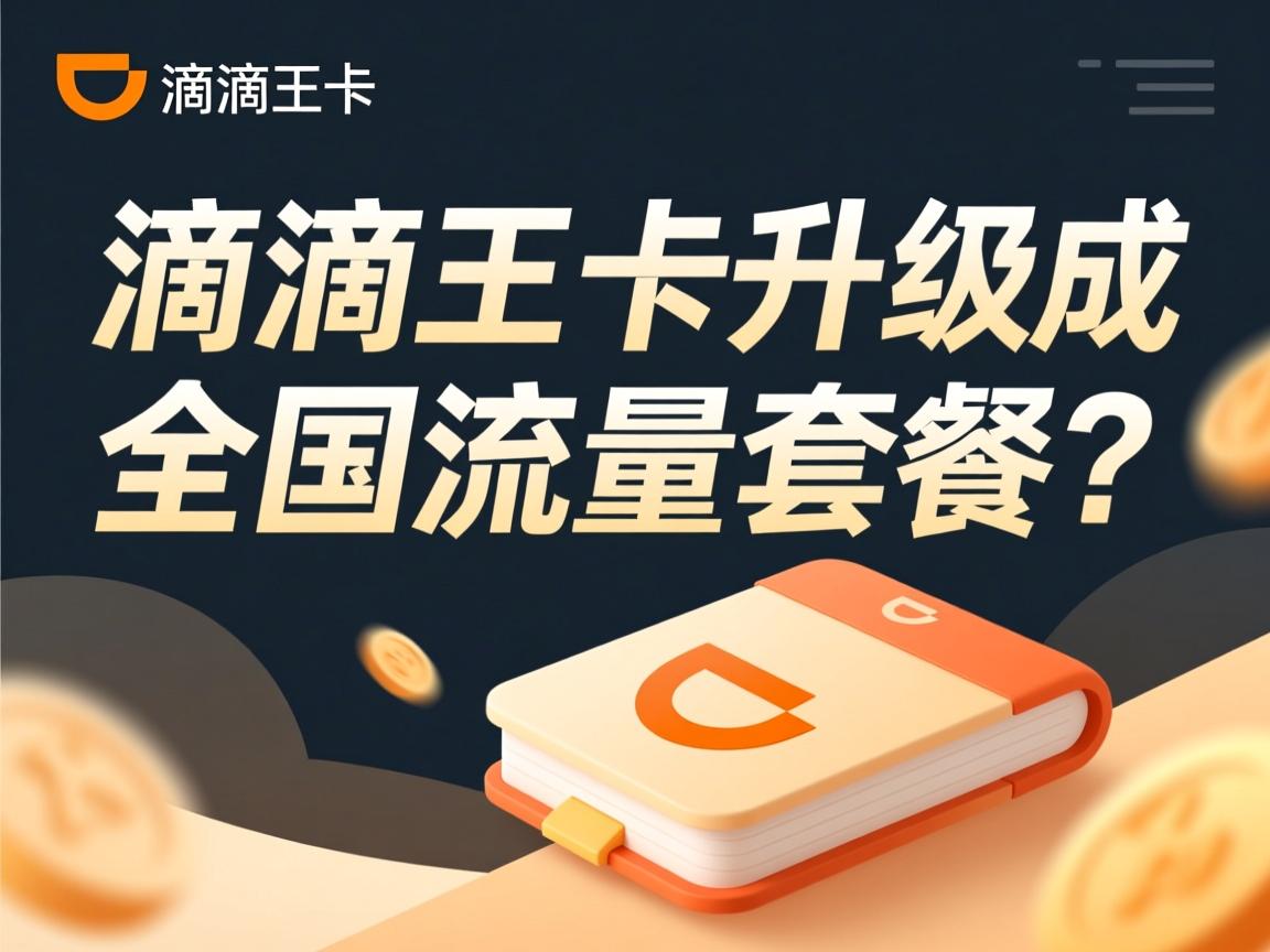 滴滴王卡怎么升级成全国流量套餐？