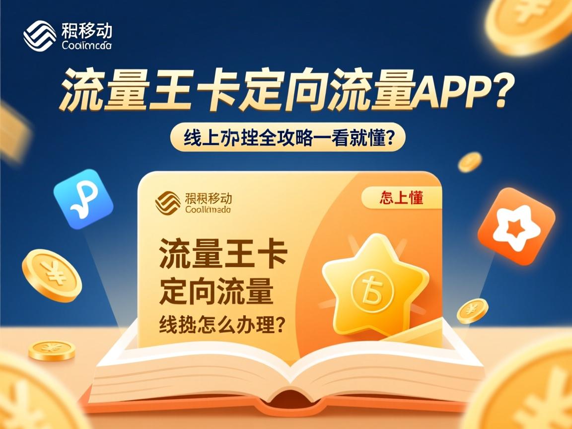 移动流量王卡定向流量包括哪些App？线上怎么办理？办理全攻略一看就懂