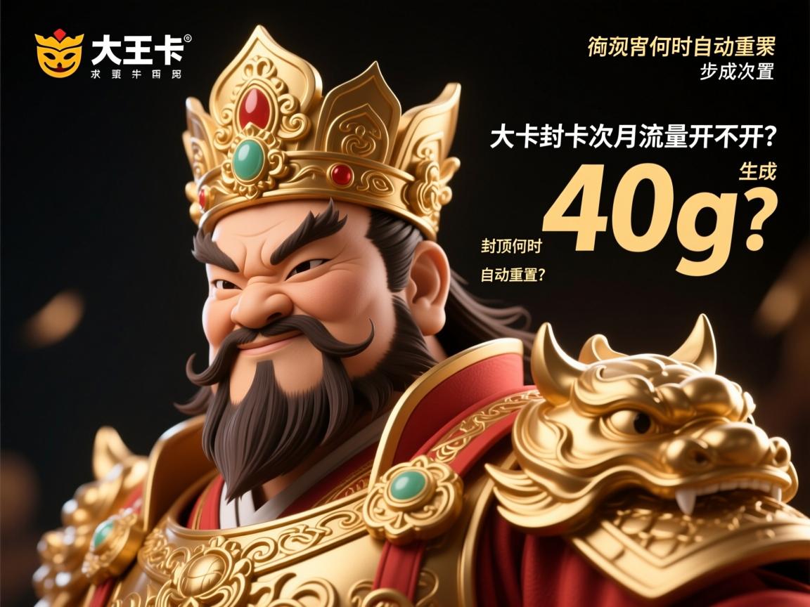 大王卡次月流量开不开，40g封顶何时自动重置？