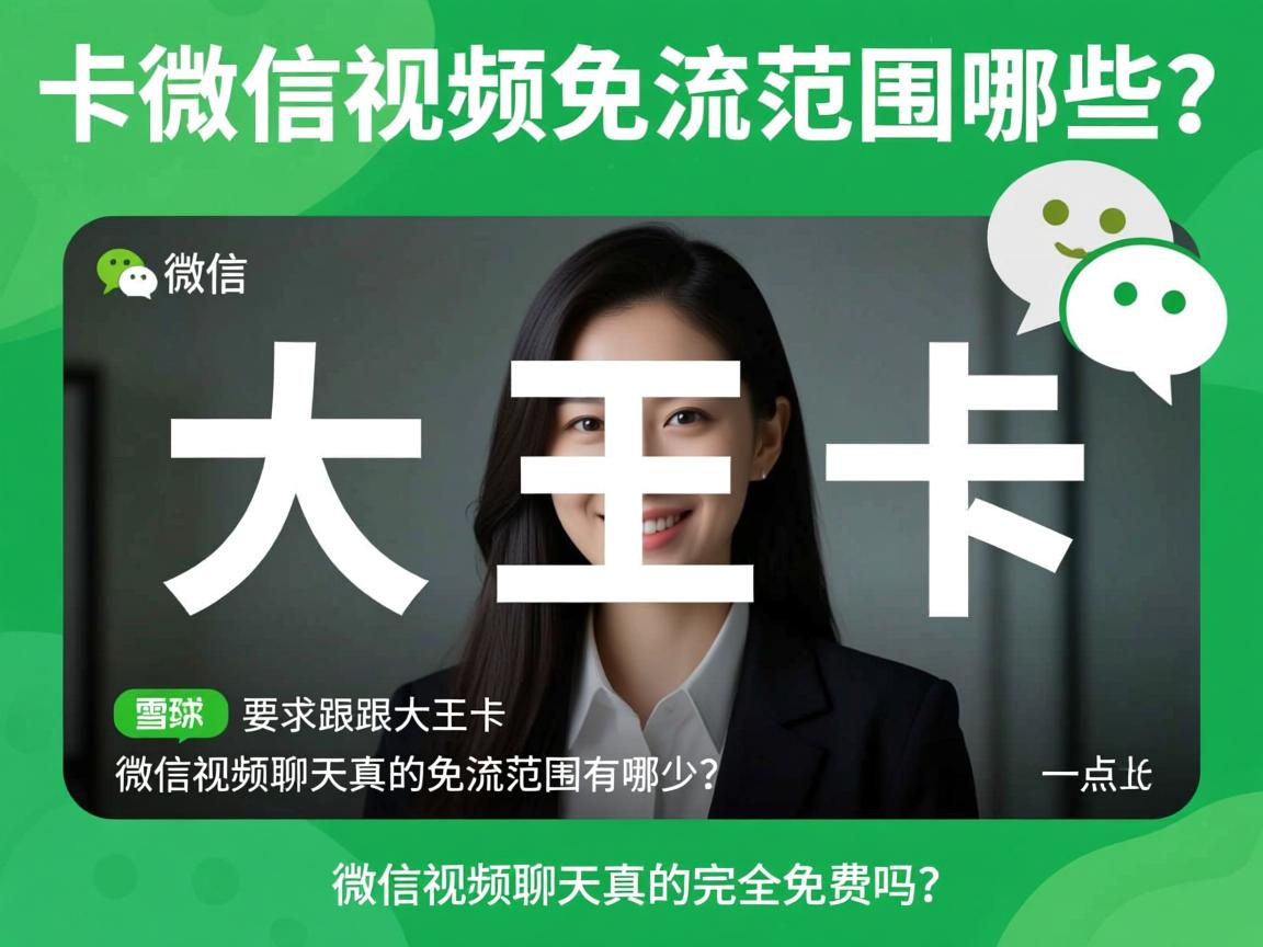大王卡微信视频免流范围有哪些?微信视频聊天真的完全免费吗?