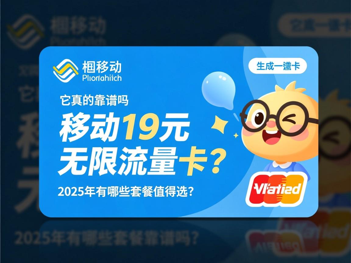 想办移动19元无限流量卡?它真的靠谱吗,2025年有哪些套餐值得选?