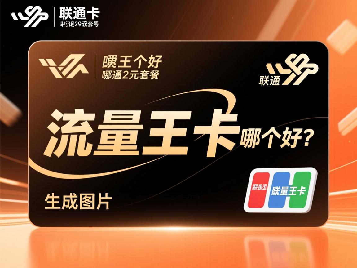 流量王卡哪个好？联通29元套餐是否真能兼顾大流量与稳定信号