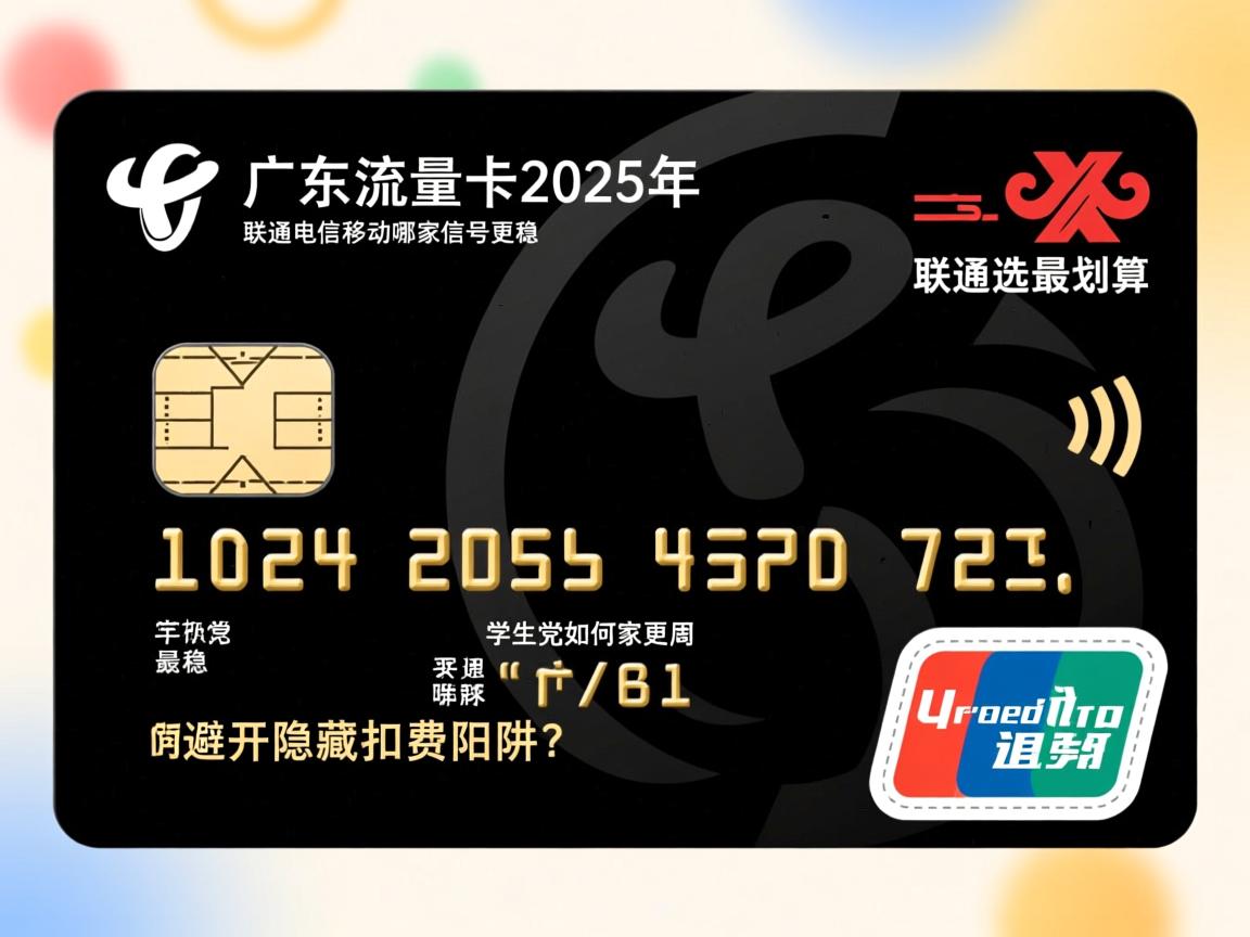 广东流量卡2025年怎么选最划算，联通电信移动哪家信号更稳，学生党如何避开隐藏扣费陷阱？