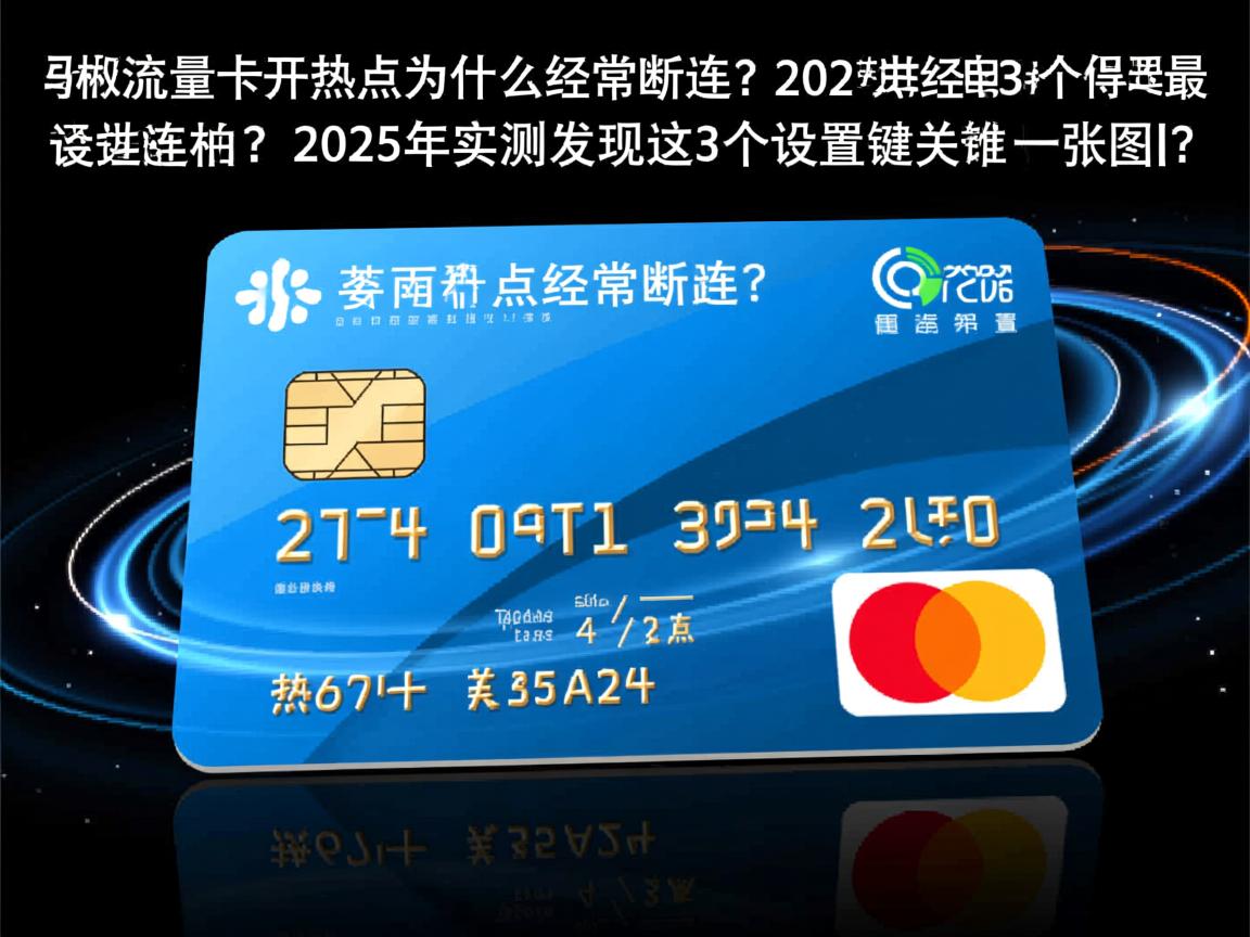 手机流量卡开热点为什么经常断连？2025年实测发现这3个设置最关键