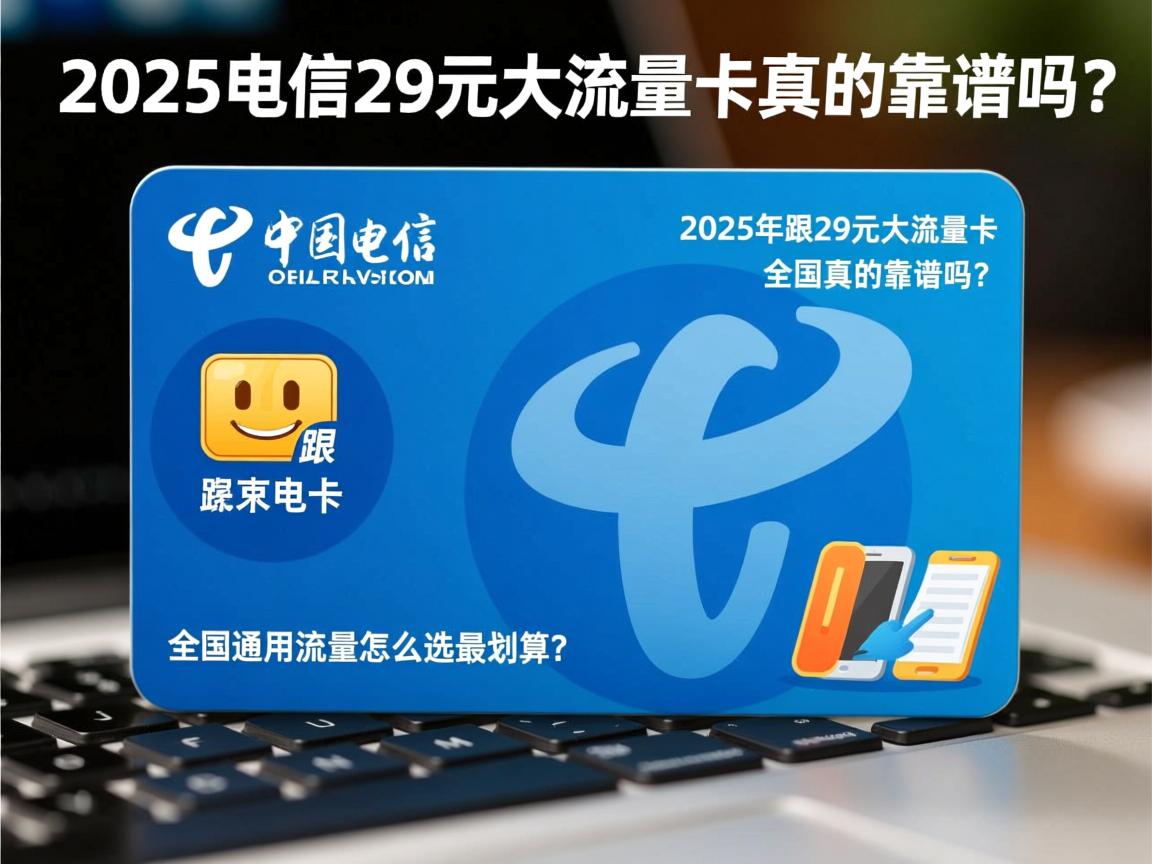 2025年电信29元大流量卡真的靠谱吗?全国通用流量怎么选最划算?
