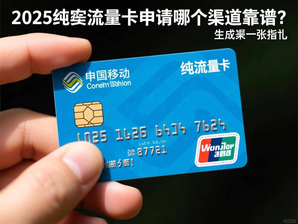 国移动纯流量卡申请哪个渠道靠谱?2025年实测避坑指南