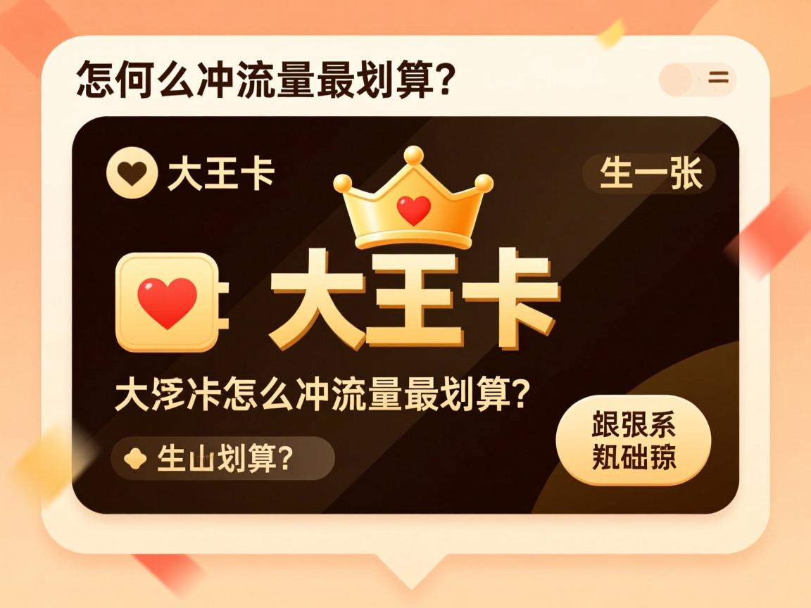 大王卡怎么冲流量最划算?