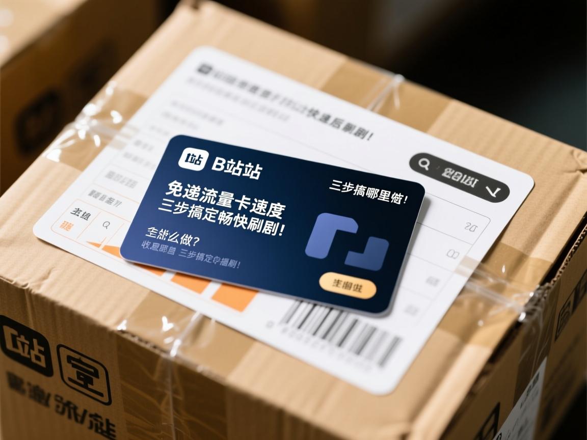 B站免流量卡快递速度如何，物流信息哪里查，收到后怎么做？三步搞定畅快刷剧！