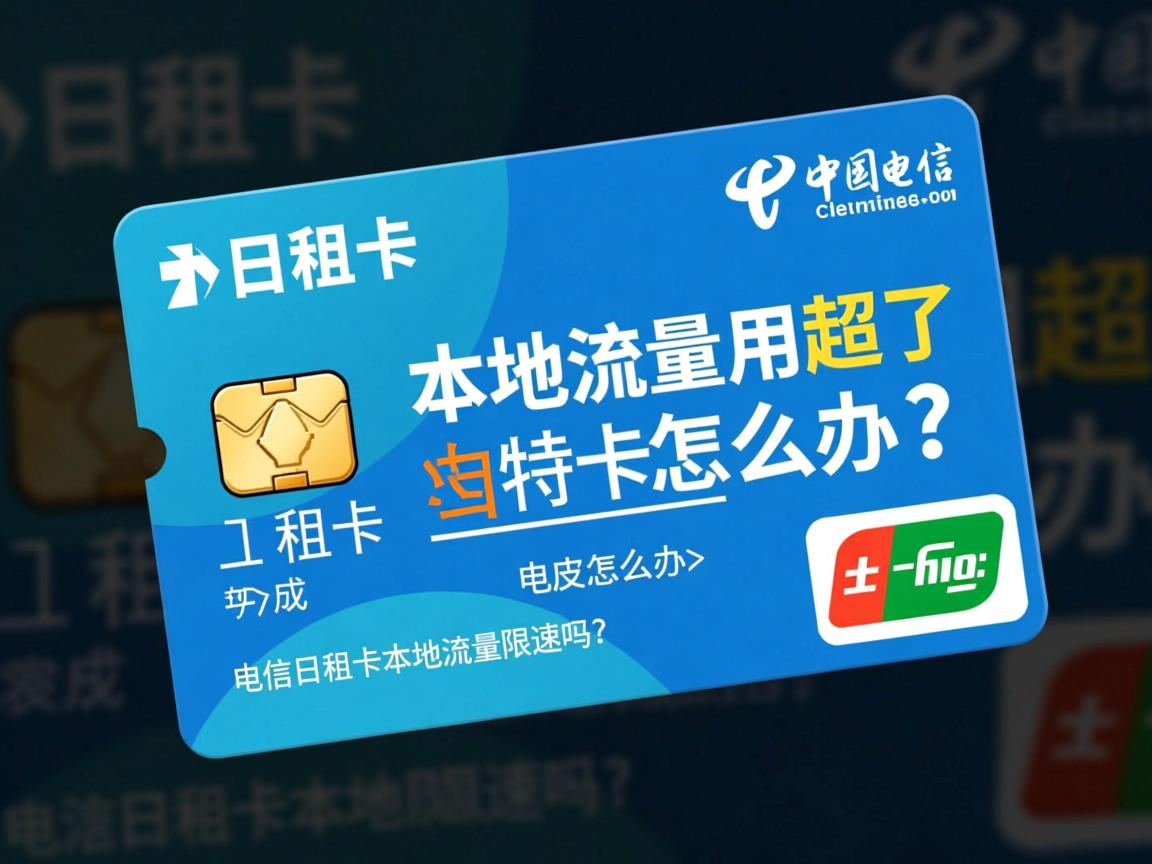 电信日租卡本地流量用超了怎么办_电信日租卡本地流量限速吗？