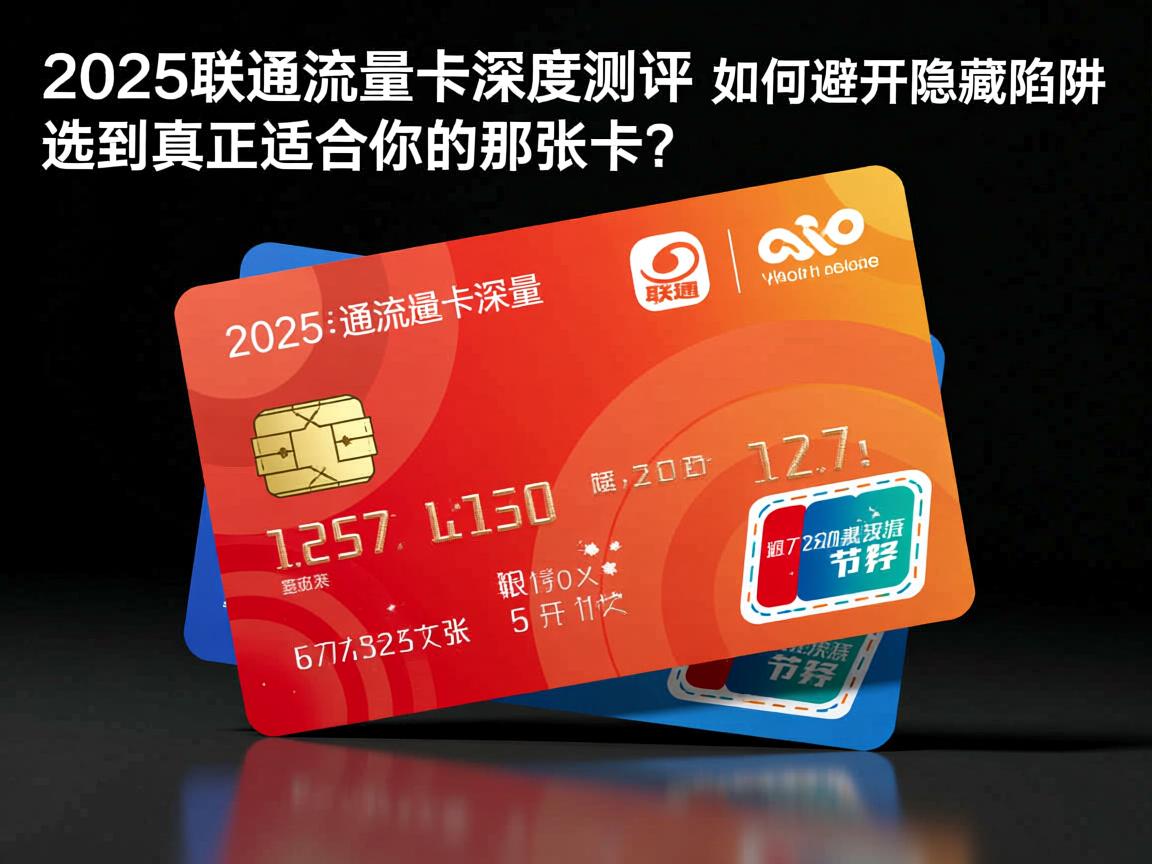 2025年联通流量卡深度测评：如何避开隐藏陷阱，选到真正适合你的那张卡？