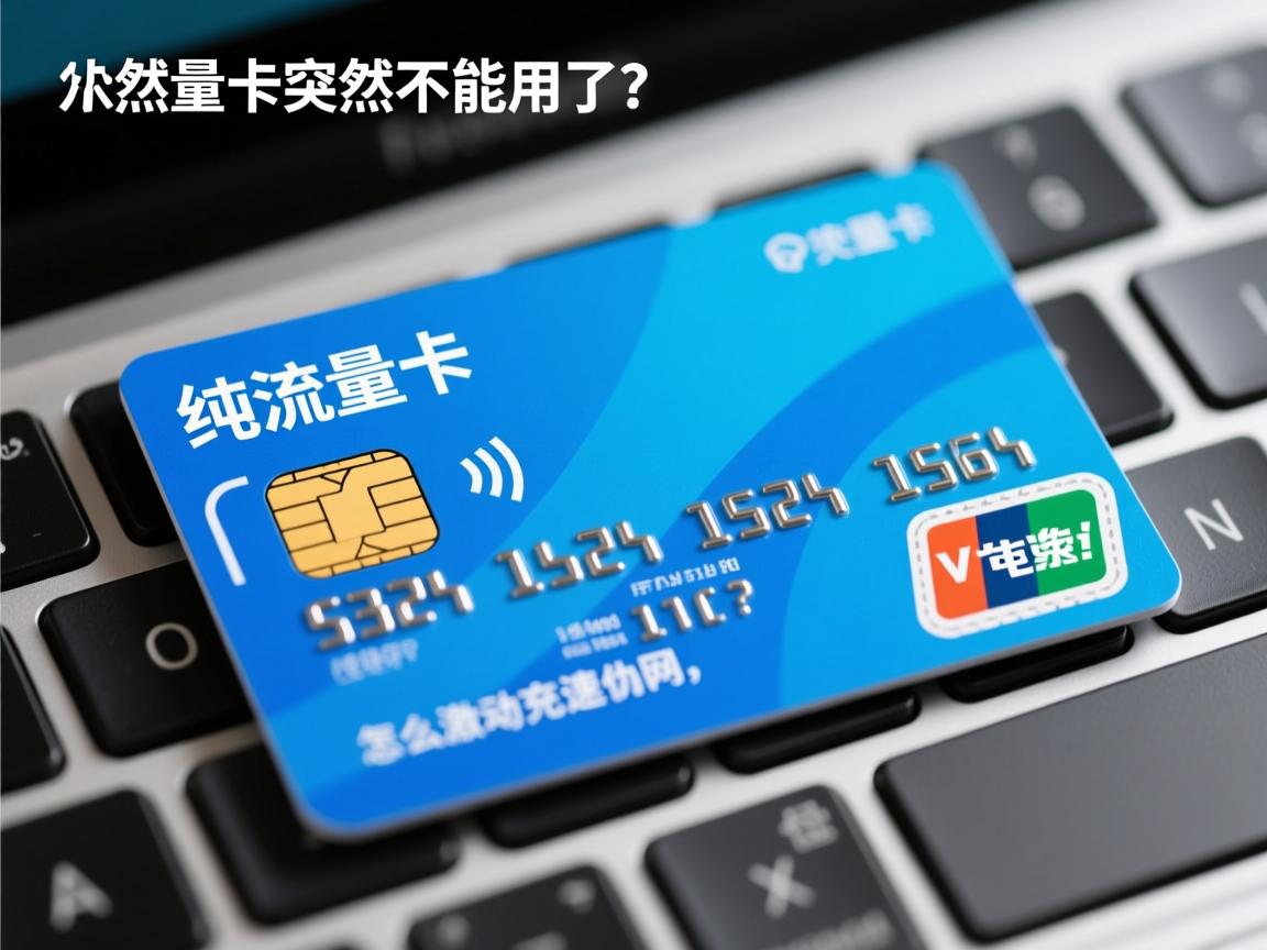 纯流量卡为什么突然不能用了？网速慢无法上网，怎么激活充值恢复使用？