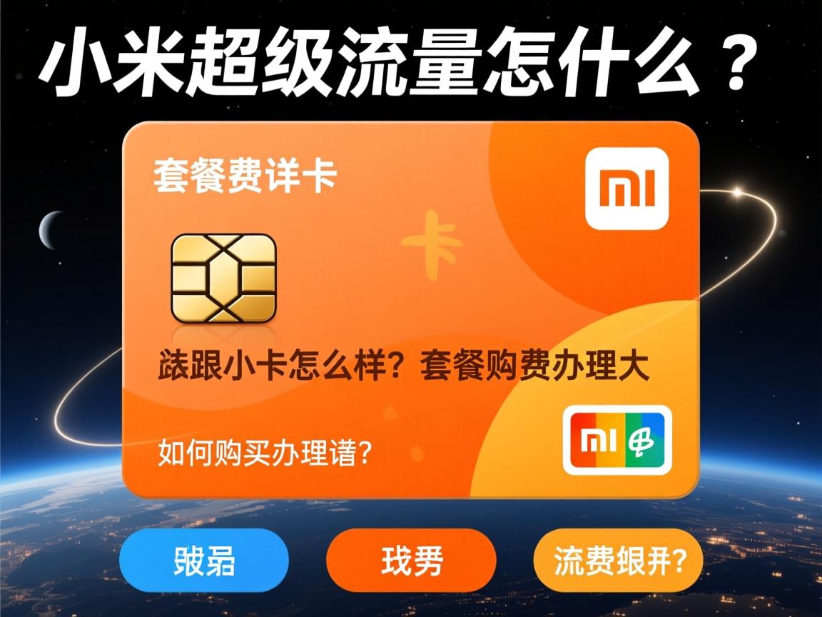 小米超级流量卡怎么样？套餐资费详情，如何购买办理？