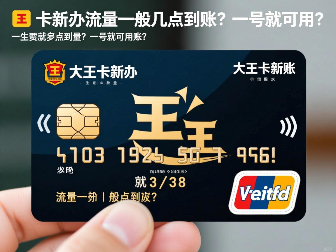 大王卡新办的流量一般几点到账？一号就可用吗？