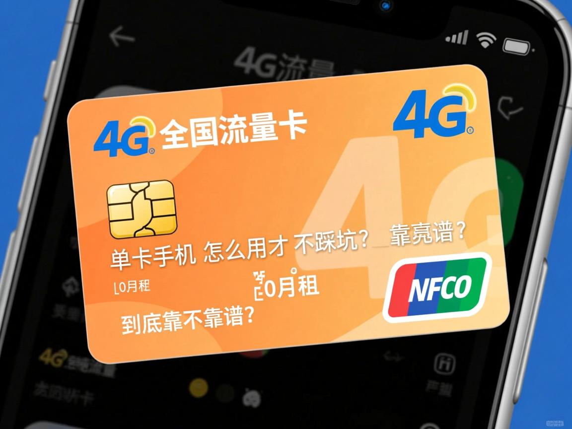 4g全国流量卡，单卡手机怎么用才不踩坑？_0月租纯流量卡到底靠不靠谱？